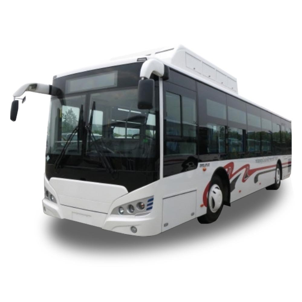 Rear CNG Engine 12m Long Mileage Luxury Inter-city Passenger Bus with Totally 100 Person Capacity 2 Doors A/C Favorable Priced